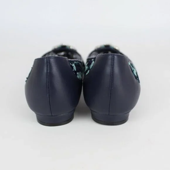 NEW MANOLO BLAHNIK Hangisi Lace Flats, EU 39, Office to Party/ Events - Picture 11 of 16